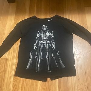 Darth Vader GAP black and sequin rule the galaxy kids L/XL